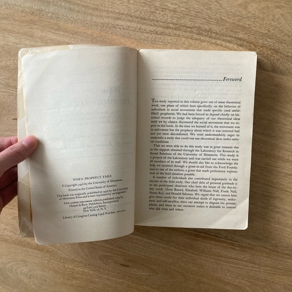 3 FOR $15 When Prophecy Fails Book - Picture 7 of 13